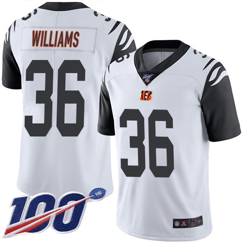Cincinnati Bengals Limited White Men Shawn Williams Jersey NFL Footballl #36 100th Season Rush Vapor Untouchable->cincinnati bengals->NFL Jersey